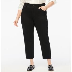 J.Crew Curvy Essential Straight Black Jean All Day Stretch Womens US 32 NWT